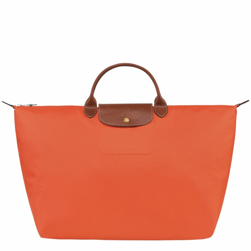 Orange Longchamp Le Pliage Original S Men's Travel Bags
